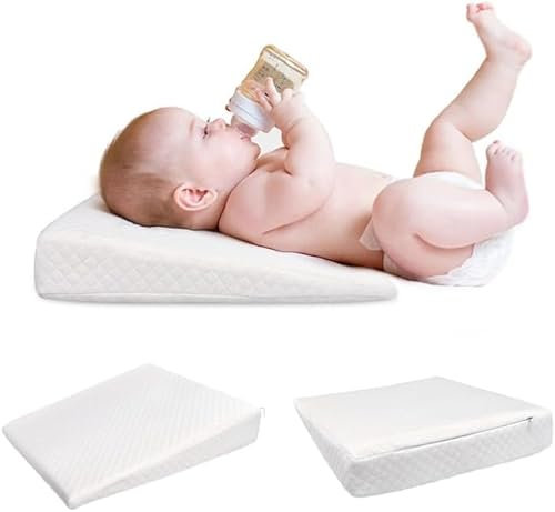 Schwangerschaftskissen Bettkeilkissen mit Memory-Schaum, Schwangerschaftsunterstützung, Keilkissen für Seitenschlaf, Rückenschmerzlinderung, Rücken, Knie, Beine, Bauchstütze