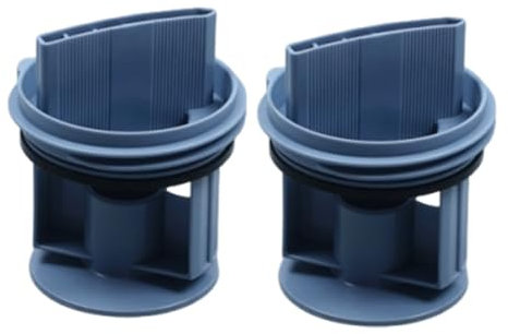 Lot de 2 filtres à peluches de rechange pour machine à laver Bosch série 8 et Siemens - Compatible avec les filtres à peluches Bosch et Siemens