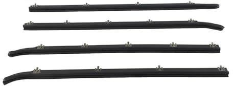 ZSHYTWE Bande Joint Voiture Joints Garniture Balayage Fenêtre Extérieure Voiture 4 Pièces Bande D'étanchéité pour Ford pour Bronco pour F250 pour F350 1987 – 1996 Joint de Porte de Voiture