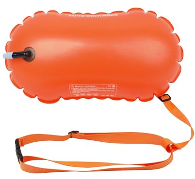 Deportes acuáticos con Ayuda para Nadar - de Seguridad Inflable, Ayuda de natación Visible para Aguas Abiertas | Válvula de Aire integrada con Cuerpo Ligero y poseer, zube práctico