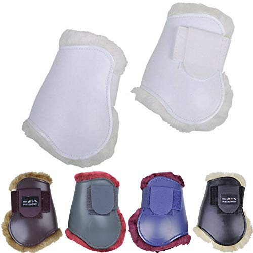 HKM 561377 HKM Streichkappen Teddy für Hinterbeine, Pony, khaki/kupfer