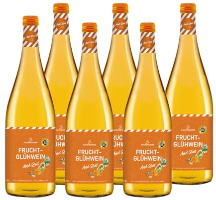 KATLENBURGER - Apfel-Zimt Fruchtglühwein | Fruchtiger Glühwein aus Fruchtwein, Apfelsaft und Glühweingewürz. Bringt das Weihnachtsmarkt-Ambiente zu dir nach Hause. Inhalt: 6x 1L und 8,5% vol.