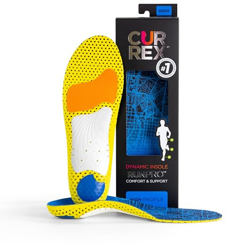 Currex Runpro Insoles for Running Shoes – Arch Support Inserts to Help Prevent Injuries & Boost Performance – Men & Women – High Arch, Small