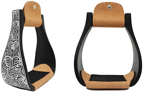 CHALLENGER 51178 Steigbügel aus Aluminium, 11,4 cm, Schwarz