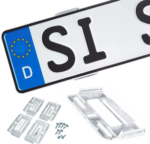 Simple-Fix Rahmenloser Universal Kennzeichenhalter Simple-Fix (transparent)