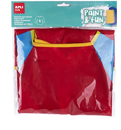 APLI Kids 18716 - Delantal infantil para pintura, material impermeable con bolsillo - 2-3 años