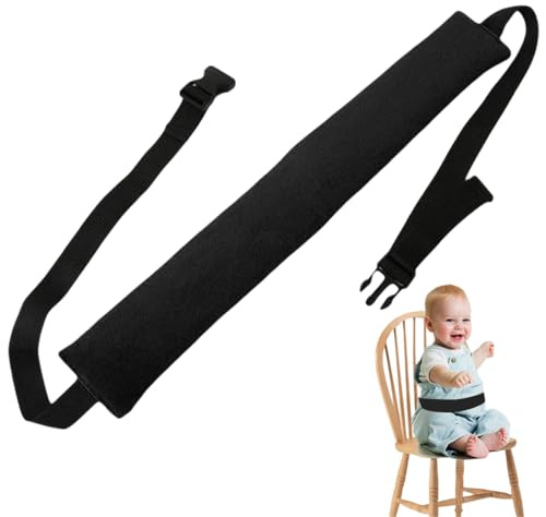GXGM 1 Piezas Silla Alta Protección Para Carrito De Compras Bebé - Cinturón De Comedor Portátil Para Niños, Correa De Seguridad Para Stokke Tripp Trapp/Trona Portatil Bebe(negro)
