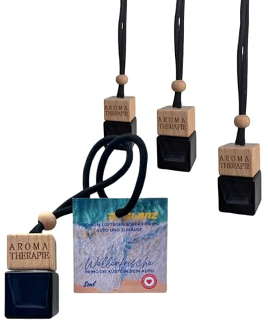 DI GLANZ 4-pack vågigt hav arom 8 ml bil diffuser doftträd WC bil luftrenare för bil reseolja premium luftfräschare långvarig arom