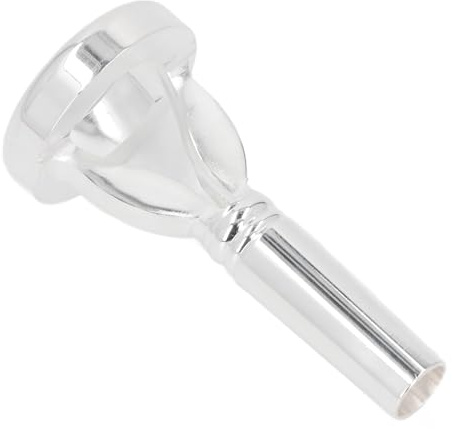 FAUOSWUK Embouchure de Trombone Plaquée Argent Embout D'euphonium pour Baryton avec Vibration Confortable Entretien Facile Conception Portable