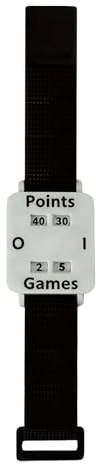 Birtern Score Keeper Armband, großer Bildschirm, verstellbarer Zähler, Punktezähler, Handgelenkschlaufe, Uhr, Putt Shot, Punktezähler, für Tennis, für Punktezähler, Männer, Frauen, Erwachsene