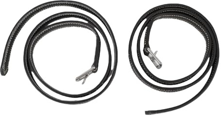 2 st ryttarsadel stigbyglar mikrofiber stigbygel remmar med rostfria stålspännen för ridning (svart)