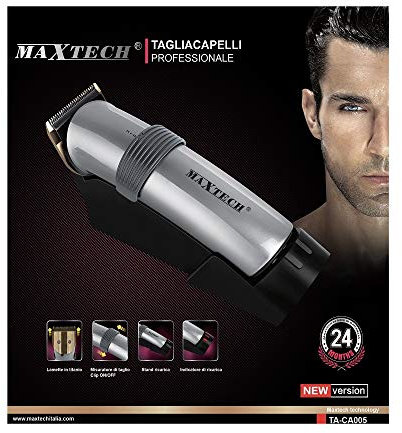 Trade Shop - Tagliacapelli Rasoio Con Batteria Ricaricabile Regolabile Professionale Maxtech Ta-ca005