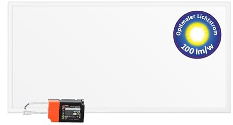 LECOM Panneau LED Plafond 120x60 - Dalle LED Blanc Neutre 6000lm Plat Encastrable pour Faux Plafond Plafonnier LED Rectangulaire Luminaire pour Plafond Grille (4000K)