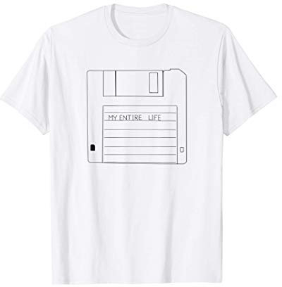Floppy Disk Tutta la mia vita su un'unità floppy Maglietta