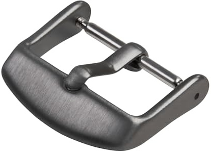 Archer Watch Straps - Fibbie per Cinturini in Acciaio Inossidabile (Grigio Spazzolato, 19mm)