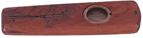 Holz Kazoo Flöte Holzspiel Gitarre Ukulele Begleitung Mundharmonika Membran Blasinstrument (Rosenholz)