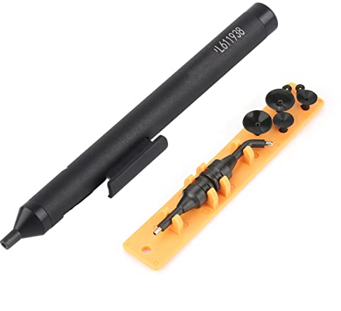 Outil de ramassage d'aspiration, kit d'outils de ramassage d'aspiration de soudure de stylo d'aspiration sous vide manuel portable avec ventouses pour IC SMD