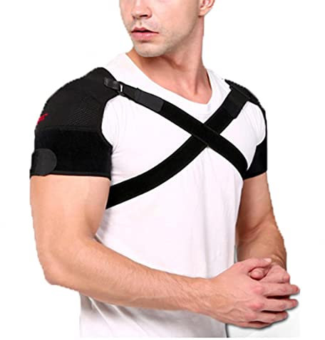 XLDECOR Doppio Tutore per Spalla Cinghia di Sostegno per Spalla per Uomo Donna Cuffia dei Rotatori Articolazioni Lussate, Sollievo dal Dolore Muscolare, Maniche a Compressione Cura della Spalla,M