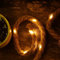 Gresonic LED Lichterkette Seil Beleuchtung 40LED 1,5m lang batteriebetrieben Timer Baumwollseil Naturkordel Juteseil Tau warmweiße Lichtfarbe Garten Deko Innenbeleuchtung Weihnachtsdeko