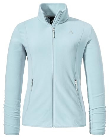 Schöffel Damen Fleece Jk Style Ash WMS, leichte Fleecejacke aus wärmendem Tecnopile, schnelltrocknende Outdoorjacke mit 2-Wege-Stretch, airy blue, 38