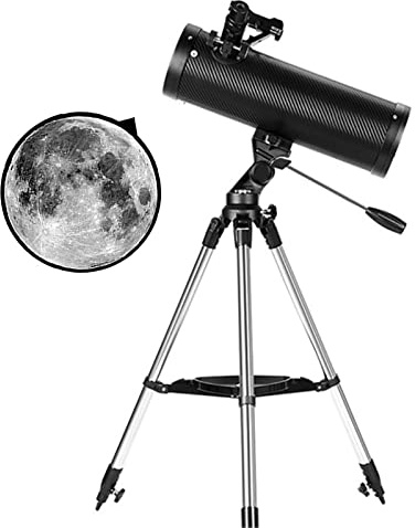Professional Astronomical Telescope, 500x114mm High Definition High Power Reflecting Astronomical Telescope, Outdoor Star Gazing Students WOWCSXWC
