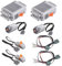 Ldiymoc 8PCS Power Functions Motor Set Compatible With Lego-Technic Toy, Include 2 x AA Battery Box, 2 x M-Motor, 2 x Light Set, 2 x Control Switch