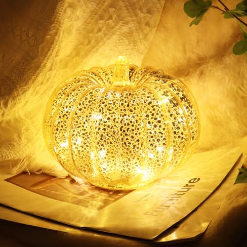 Lanterne Citrouille Décoration Halloween,Décoration avec Lumières LED,Citrouille Décorative d'Halloween,Decoration Automne Citrouille de Décoration,pour Interieur Extérieur Halloween Déco