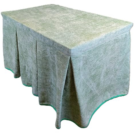 Genérico Ropa de Mesa Camilla Tejido Rústico Terciopelo Elegante Extragrueso Varias Medidas 110x70 120x70 130x80- Enaguillas, Enaguas, Ropa Chenilla (Menta, 110x70)