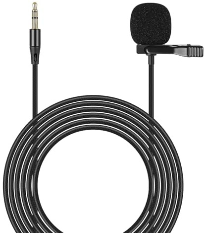 Inefala Universal bärbar 3,5 mm handsfree-mikrofon med högtalare, ljudmikrofon
