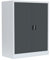Flügeltürenschrank komplett montiert Metallschrank abschließbar 100x80x38cm Lagerschrank Aktenschrank 2 Fachböden 530318 grau/anthrazit