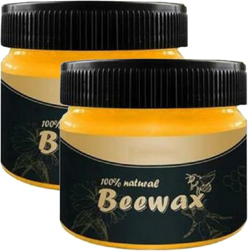 WenFeng Wood Seasoning Beeswax,Beeswax Furniture Polish(2 Pack)