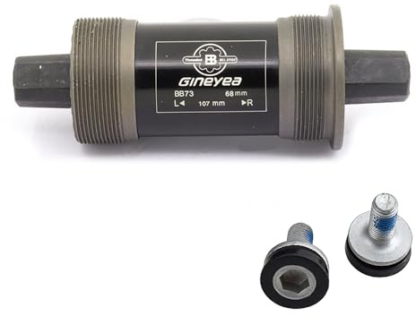 catazer Bicycle Bottom Bracket Square Taper 68mm x 103/107110.5/113/116/118/120/122.5/124.5/127.5mm BSA (107mm)