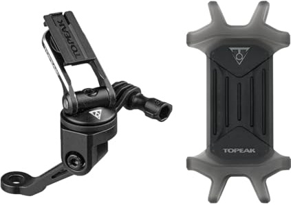 Topeak Motorrad- Spiegelhalterung Motorcycle RideCase Mount RM w/Omni RideCase, aus Aluminium und Silikon, in der Farbe Schwarz, Maße:, 62,8x14,5x31,5 cm, 158, 15800622