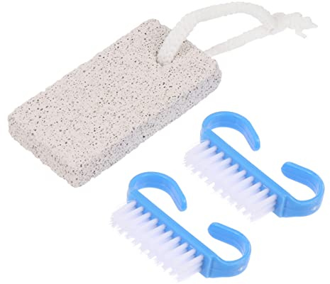 Beavorty Strumenti Per Manicure e Pedicure Spazzola Per Unghie e Piedi Per Unghie Scrub Per Piedi Kit Per Rimuovere Morta