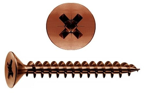 Set med 200 st. 4 x 60 mm självgängande spånskruvar - perfekt för gör-det-själv-hantverk och pyssel - finns i olika färger och storlekar - brons
