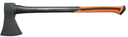 Ascia 1250g Acciaio Manico in Fibra di Vetro 700mm. Ascia da Taglio Universale con Manico in Fibra di Vetro Ascia/Scure/Accetta Manico in Fibra di Vetro Breckner Germany