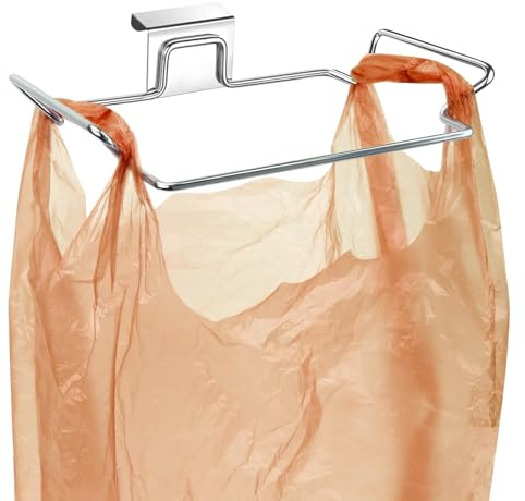 1 Pcs Porta Sacchetti Spazzatura,Porta Sacchetti Immondizia,Porta Sacchetti,Sospeso Acciaio Inossidabile Supporto Per Sacchi Della Spazzatura Per Cucina, Collezione Bagno E Deposito Rifiuti