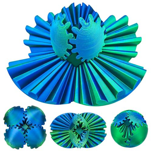 Fidget Cube Toys Erwachsene, Adhs Stress Spielzeug, 3D Gedruckter Zahnradball, ADHD Spielzeug Anti Stress Geschenke für Erwachsene Kinder