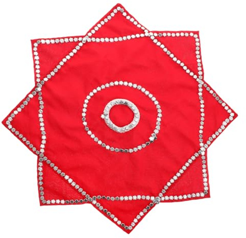 ERINGOGO Pañuelo y Elegante Rojo de Baile para Niños y Adultos Octogonal Portátil Adecuado para Actuaciones y Festivales Tradicionales Chinos
