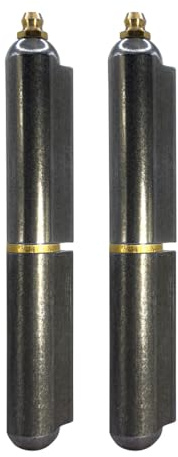 5” Inch Weldable Bullet Hinge – Heavy Duty Barrel Hinges – Weld On Gate Hinges – Weldable Door Hinges – Weld BBQ Smoker Hinge – 5.01 Inch x .774 Inch – Heavy Duty Steel TearDrop Body Pin Grease Zerk