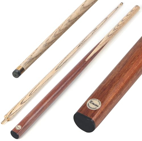 Kmise Snooker Pool Cue Stick - 57'' Cue Stick with 9.5mm Pro Tip, Handcraft, Made of high-grade wood, Bar or House Use for Men or Women, Pool Sticks for Adults (19oz Black Walnut wood)