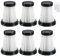6 HEPA-Filter for Moosoo K12 / K12 Pro / K13 Staubsauger & Genius Invictus One 1.0/2.0 Handstaubsauger