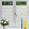Niviy Window Film Privacy, Patterned Frosted Privacy Film for Glass Windows - Self Adhesive Static Cling Frosting films Tint Stickers for Home Bathroom Office 44.5x200cm (17.5x78.7)