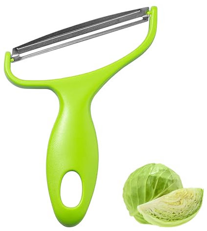 Cabbage Cutter,Green Cabbage Shredder,Vegetable Cutter Cabbage Slicer, Stainless Steel Fruit Vegetable Potato Peeler Cabbage Graters Kitchen Must Have for Home Restaurants 17 * 12cm Graters, Peelers