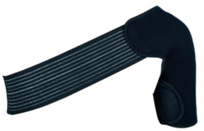 perfk Correa de soporte para hombro, cinturón elástico ajustable, para uso en gimnasios en casa, deportes, funda protectora individual para estabilidad del