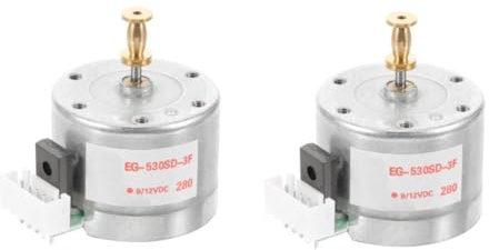 DIYEAH 2 Piezas de Motor para Tocadiscos de Velocidades Motor de Gramófono Compatible con Tocadiscos y Grabadoras Accesorio Duradero de Cobre para Vinilos