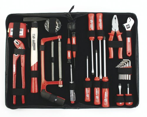 Brüder Mannesmann Werkzeugtasche, mit Reisverschluss, 26-teilig | M29055