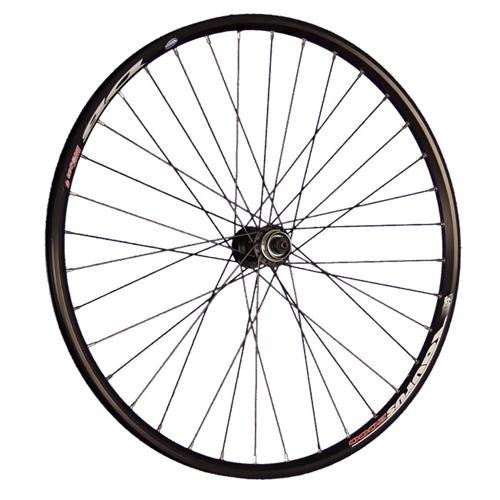 26 Zoll Vorderrad RYDE Taurus geöst Shimano Deore FH-M5100 Disc Schwarz