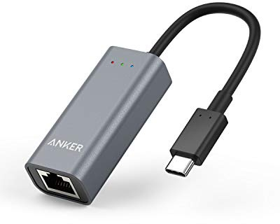 Anker USB C to Ethernet Adapter, Portable 1-Gigabit Network Hub, 10/100/1000 Mbps, for MacBook Pro, iPad Pro 2019/2018, ChromeBook, XPS, Galaxy S9/S8, and More