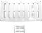 H&C VENT Grille Aeration Blanc 300x150mm avec Moustiquaire │ Evacuation Caches Tuyau Ventilateur │ d'Extraction Ventialtion │ Exterieur Interieur │ Gaine Cache Extracteur d'air VMC │ Climatiseur Seche